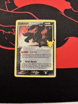 Pokemon TCG Umbreon Gold Star 17/17 Celebrations Classic Collection Holo - Image 1