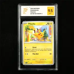 TQG 9.5 MINT+ 2024 Pokemon ENG Pikachu 018/091 C - Image 1