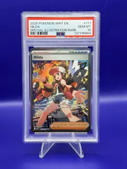 Hilda 171/086 Sv: White Flare Special Illustration Rare PSA 10 Pokemon - Image 1