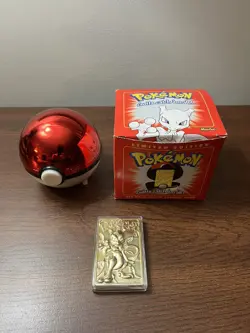 POKEMON 1999 BURGER KING 23k GOLD PLATED TRADING CARD MEWTWO LIMITED EDITION - Image 1