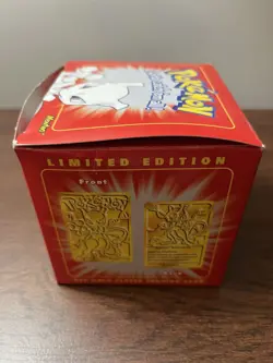 POKEMON 1999 BURGER KING 23k GOLD PLATED TRADING CARD MEWTWO LIMITED EDITION - Image 4