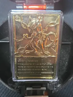 Mewtwo Pokemon 23k Gold-Plated Trading Card and Pokeball - Limited Edition 1999 - Image 4