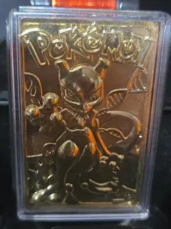 Mewtwo Pokemon 23k Gold-Plated Trading Card and Pokeball - Limited Edition 1999 - Image 5