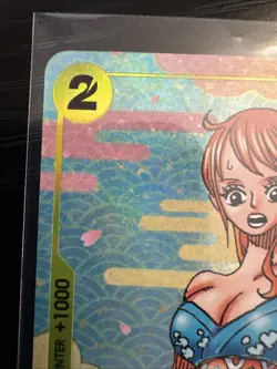 One Piece TCG O Nami OP06-101 TEXTURED FINALIST CS EVENT PACK M 2025 - Image 2
