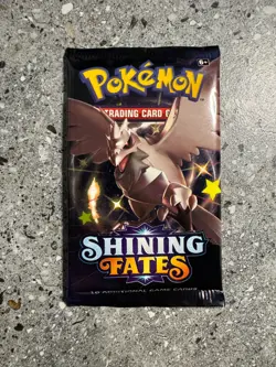 Pokemon TCG 4x (=1 Artset) Shining Fates Booster Pack Genuine Factory Sealed - Image 3