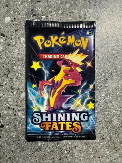 Pokemon TCG 4x (=1 Artset) Shining Fates Booster Pack Genuine Factory Sealed - Image 4