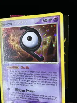 Pokemon TCG Unown Z Holo Rare Z/28 Vintage - EX Unseen Forces - LP - Image 2