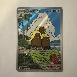 2024 Pokemon Surging Sparks Alolan Dugtrio 208/191 Illustration Rare Holo - Image 5
