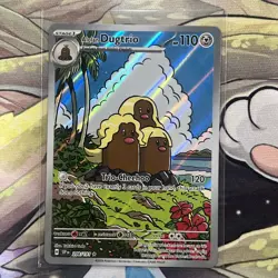 2024 Pokemon Surging Sparks Alolan Dugtrio 208/191 Illustration Rare Holo - Image 1