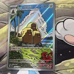 2024 Pokemon Surging Sparks Alolan Dugtrio 208/191 Illustration Rare Holo - Image 4