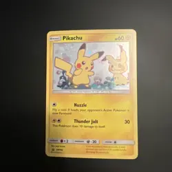 Pokemon Pikachu 2019 SM162 Holo Card Sun & Moon Black Star Promo TCG NM - Image 1