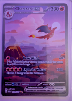 Pokemon 151 Charizard ex 199/165 Illustration Rare Holo Mint 🔥 Scarlet & Violet - Image 1