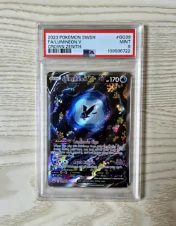 Lumineon V GG39/GG70 Crown Zenith Galarian Gallery Holo PSA 9 Mint Pokemon TCG - Image 1