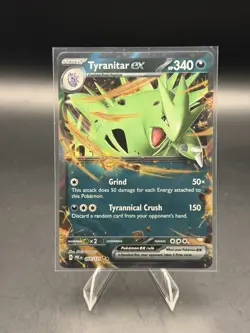 Tyranitar ex 64/131 Double Rare Holo Pokemon TCG Prismatic Evolutions (NM) - Image 1