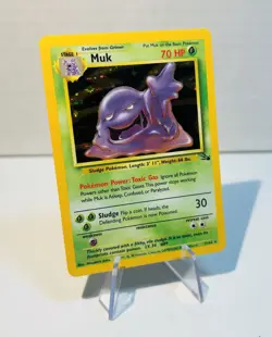 Muk 13/62 Holo Rare Fossil Set Original Unlimited Pokemon Card WOTC TCG 1999 NM - Image 3