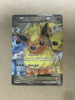 Pokemon Generations: Radiant Collection FLAREON EX - RC28/RC32 Full Art Holo HP - Image 1