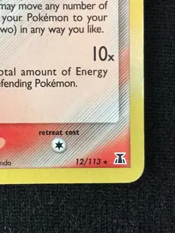 Pokemon TCG Rare Holo Delta Species Mewtwo 12/113 MP Condition Ruby & Sapphire - Image 5