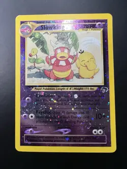 Pokemon TCG Slowking Southern Islands 14 Reverse Holo Promo Card Swirl - Image 1