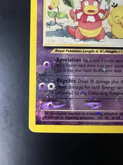 Pokemon TCG Slowking Southern Islands 14 Reverse Holo Promo Card Swirl - Image 2