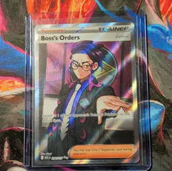 Pokemon Boss's Orders Trainer Full Art Holo Rare Corbeau ASC EN 256/217 Card - Image 1
