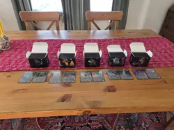Gently Used Tarkir Dragonstorm Commander Deck Set - all decks in sleeves - Image 1