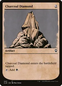 Charcoal Diamond 442 Showcase Common FOIL Baldur's Gate MTG Near Mint - Image 1