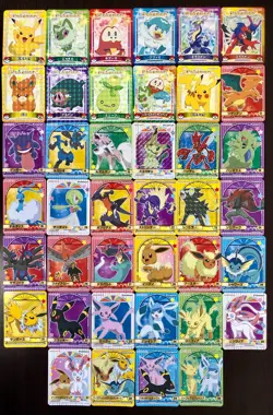 Marumiya Pokemon Sticker Complete Seal 2023 Limited Japanese Nintendo Holo 40Set - Image 1