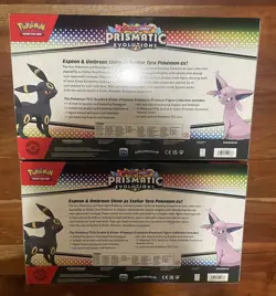 Pokemon TCG Scarlet and Violet Prismatic Evolutions Premium Figure Collection x2 - Image 2