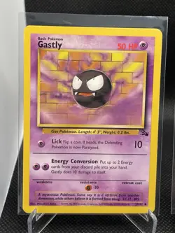 Pokemon Fossil Set Gastly Haunter Gengar 3 Card Lot Wizards 1999 TCG - Image 3