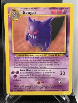 Pokemon Fossil Set Gastly Haunter Gengar 3 Card Lot Wizards 1999 TCG - Image 5