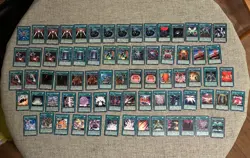 72 Retro Vintage Yugioh Common Card Bundle LP NM Condition Inc 1st Editions - Image 1