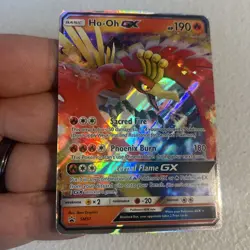 Ho-Oh GX SM57 Black Star Promo Ultra Rare Full Art Holo Pokemon Card - Image 2