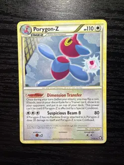Porygon-Z 7/102 Rare HGSS Triumphant Holo Pokemon - Image 1