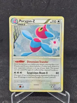 Pokemon Card Porygon-Z 7/102 Triumphant Holo Rare - Image 1