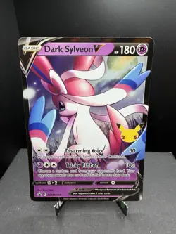 Pokemon TCG Celebrations Dark Sylveon V SWSH134 Black Star Promo NM - Image 1