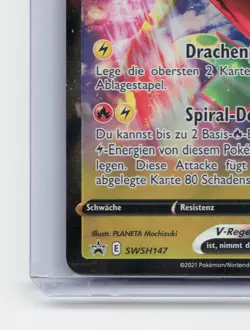 Rayquaza -V - RayquazaV Pokemon Karte SWSH147 Black Star Promo /M66a - Image 5