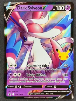 Pokemon Dark Sylveon V SWSH134 SWSH Black Star Promo NM - Image 1