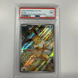 Prismatic Evolutions POKEMON SVP EN-SV BLACK STAR PROMO ETB #173 EEVEE PSA 9 - Image 1