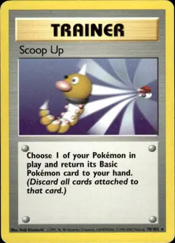 Vintage Wotc Pokemon Scoop Up Base Set 078/102 LP - Image 1