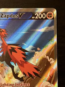 Galarian Zapdos V Alternate Art 174/198 Swsh06: Sword & Shield Chilling Reign Nm - Image 3