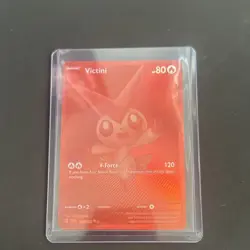 Pokemon Victini Basic Card 80 HP 120 Attack TCG Collectible - Image 1
