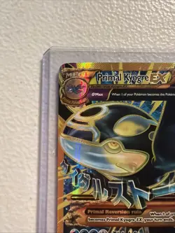 Primal Kyogre EX Shiny Full Art Holo Card 96/98 XY-Ancient Origins LP - Dings - Image 3