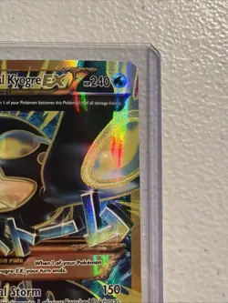 Primal Kyogre EX Shiny Full Art Holo Card 96/98 XY-Ancient Origins LP - Dings - Image 4