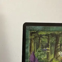 MTG: WILD GROWTH Alpha Limited Edition Magic 1993 Vintage card Near Mint - Nice - Image 2