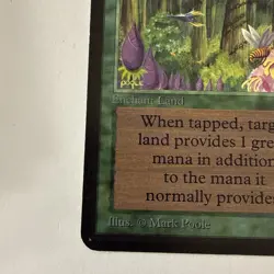 MTG: WILD GROWTH Alpha Limited Edition Magic 1993 Vintage card Near Mint - Nice - Image 4