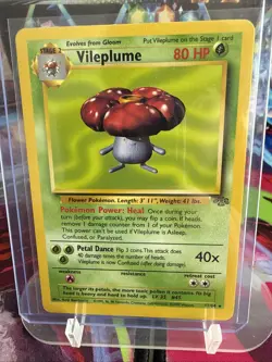 Pokemon TCG Vileplume Jungle Unlimited Rare Card 31/64 Never Played, Few Dings - Image 1