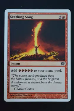 Magic The Gathering MTG SEETHING SONG Ninth Edition LP Lightly Played - Image 1