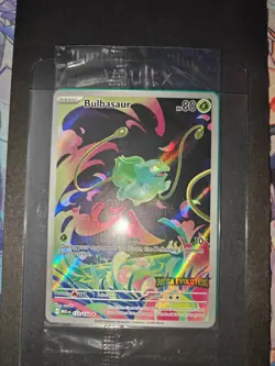 Pokemon Mega Evolution Bulbasaur 133/132 Stamped Promo [Crimp Error] - Image 2