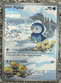 Piplup 098/094 IR Illustration Rare Pokemon TCG Phantasmal Flames English NM - Image 1