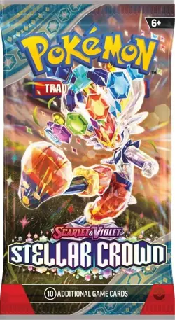 Stellar Crown Booster Pack Random Art New Sealed Pokemon TCG - Image 1